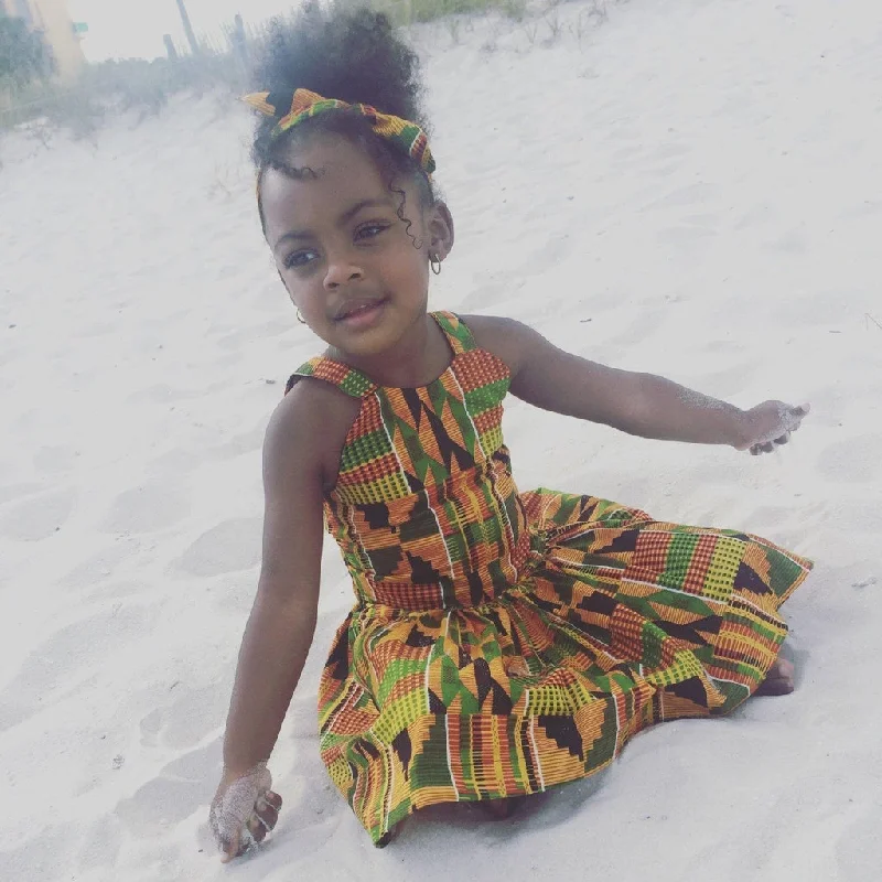 Kente Crop Top and Skirt Set