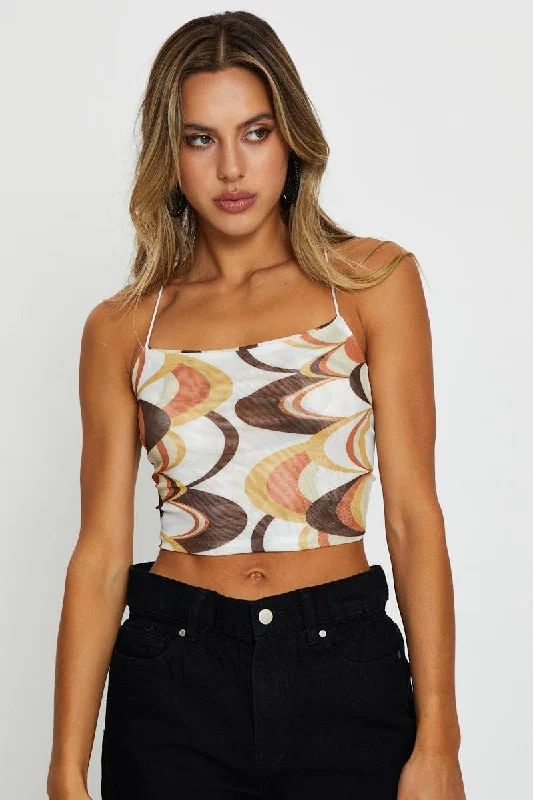 Print Crop Top