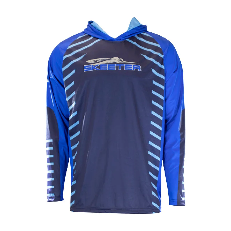 Skeeter Hooded Long Sleeve - Blue