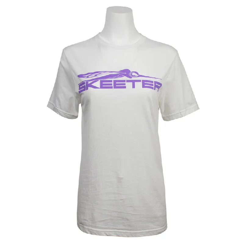 Skeeter Lavender Imprinted White Tee