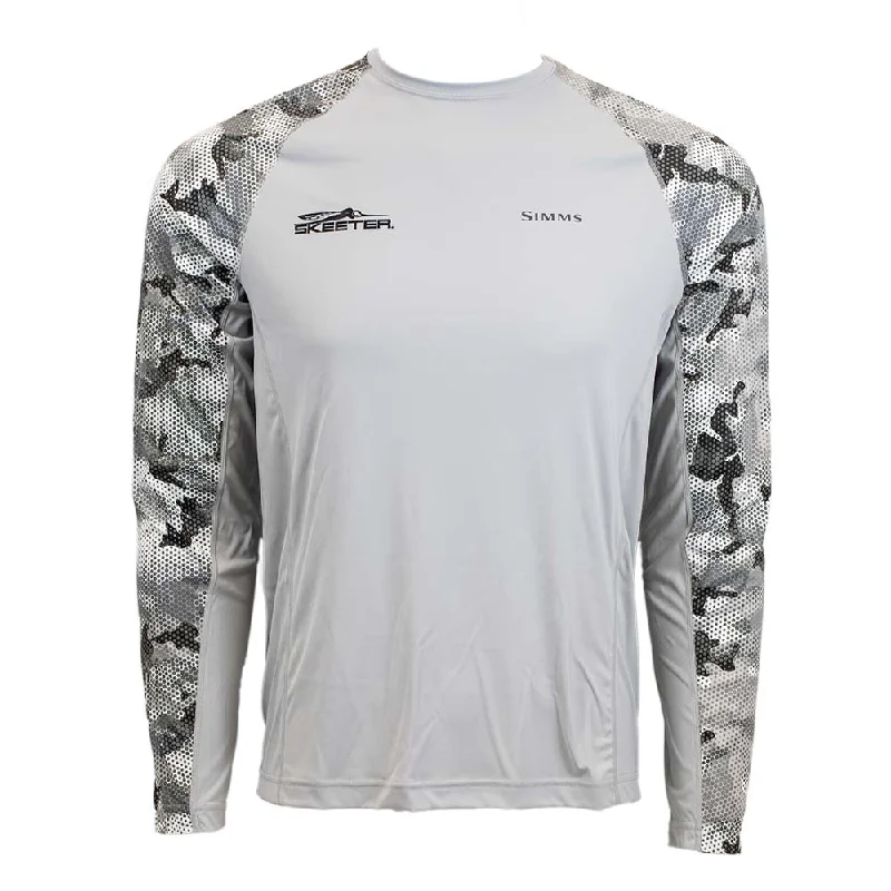 Skeeter Simms SolarFlex Crewneck - Hex Flo Camo Steel