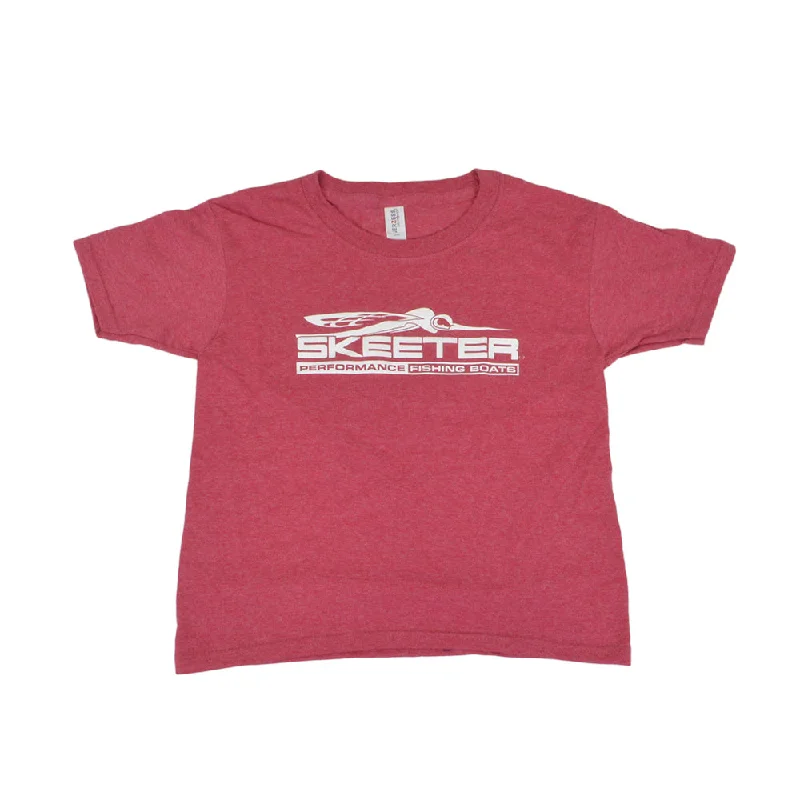 Skeeter Youth Heathered Red Tee