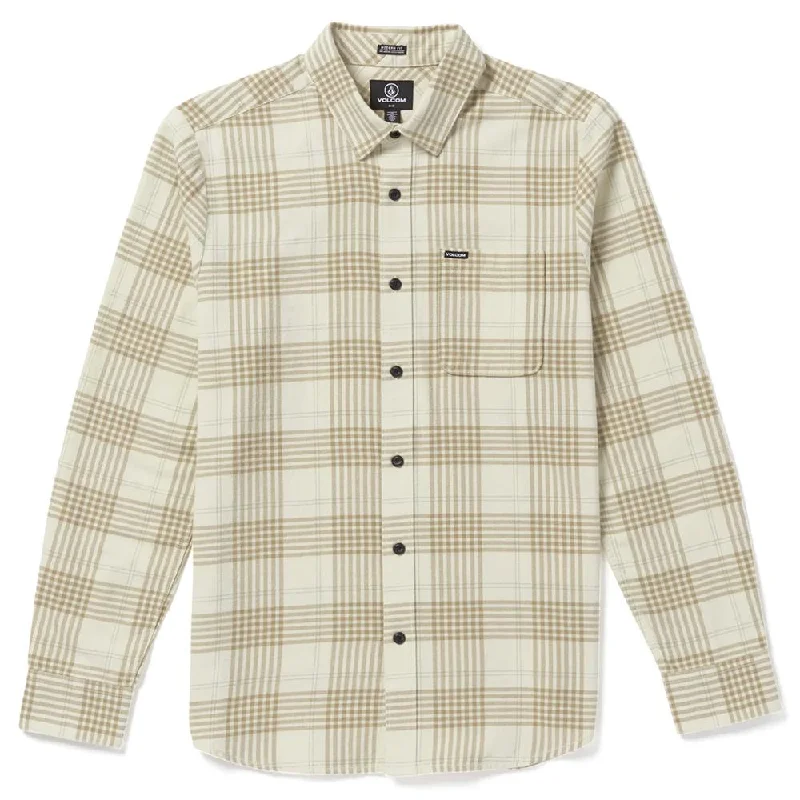 Volcom Caden Plaid Shirt - Dirty White